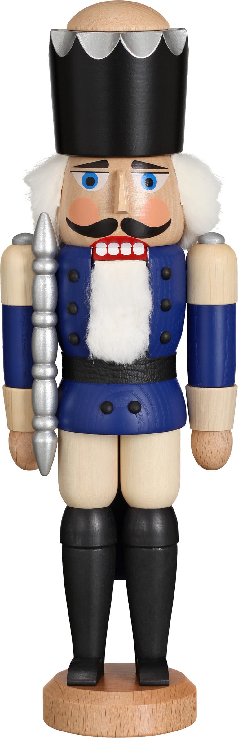 Koenig Esche lasiert blau  29cm