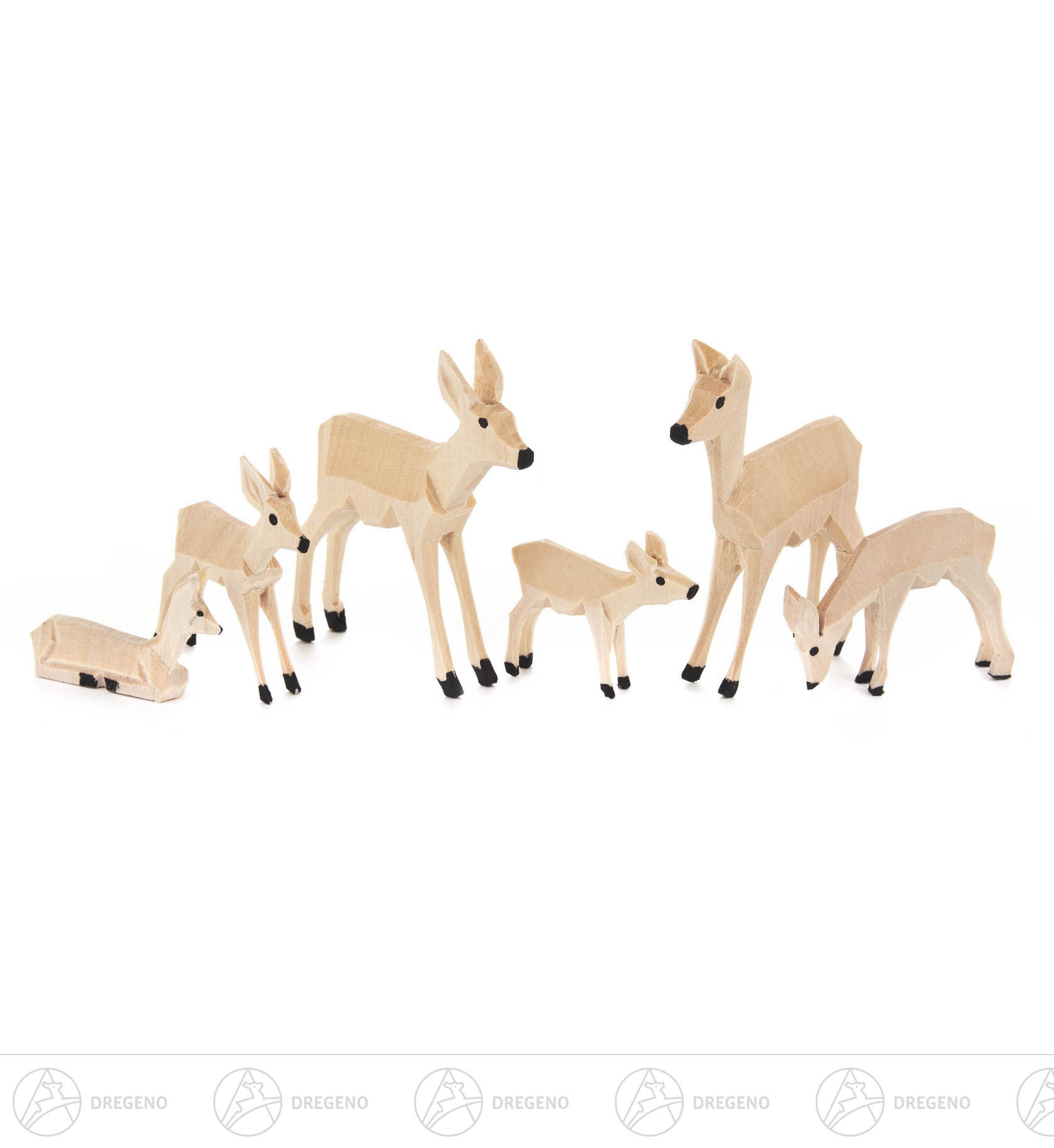 Rehe geschnitzt (6) Rehe geschnitzt (6)