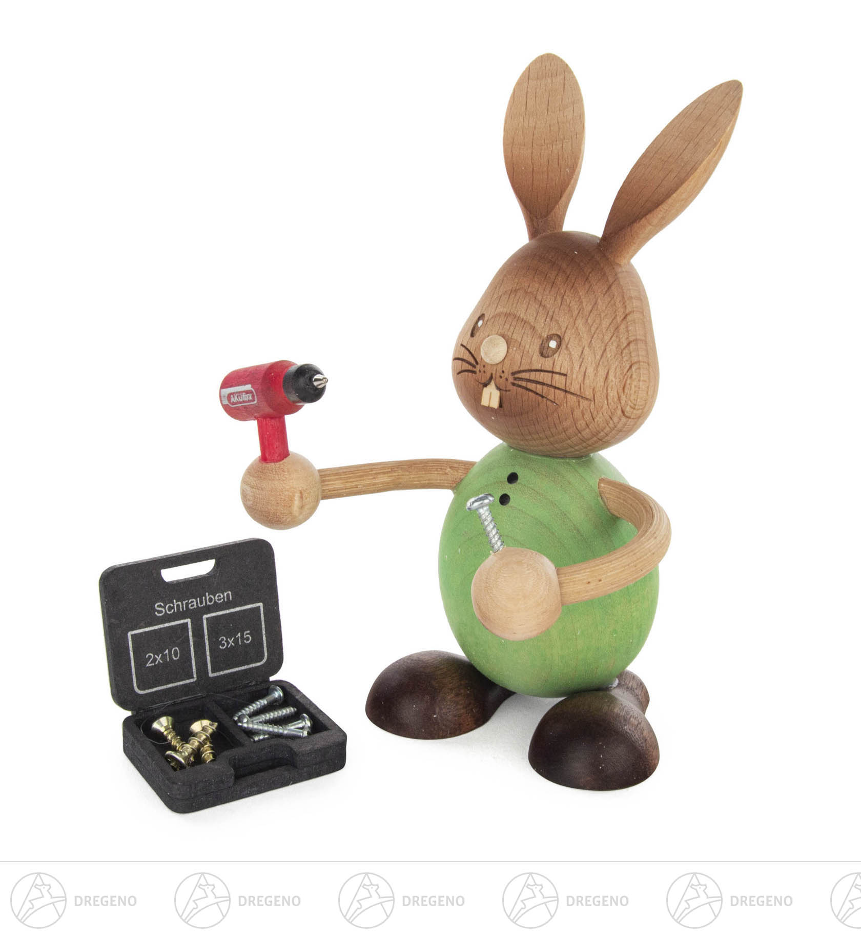 Hase Stupsi Handwerker 12cm