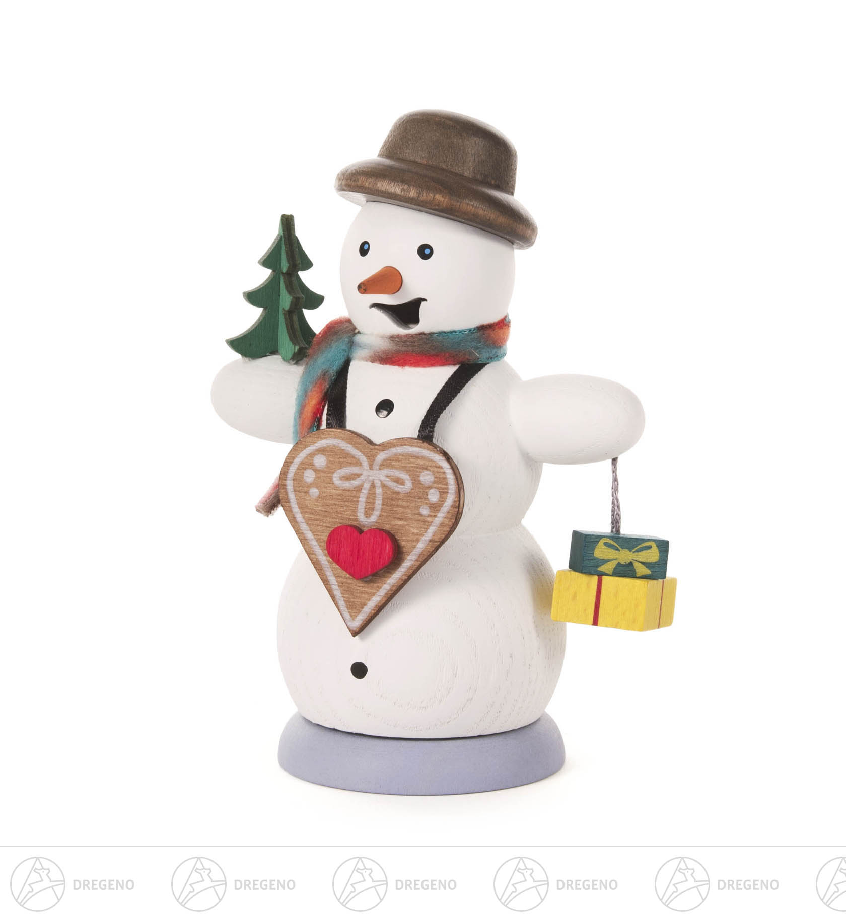 Räuchermann Schneemann mit Lebkuchenherz Räuchermann Schneemann mit Lebkuchenherz