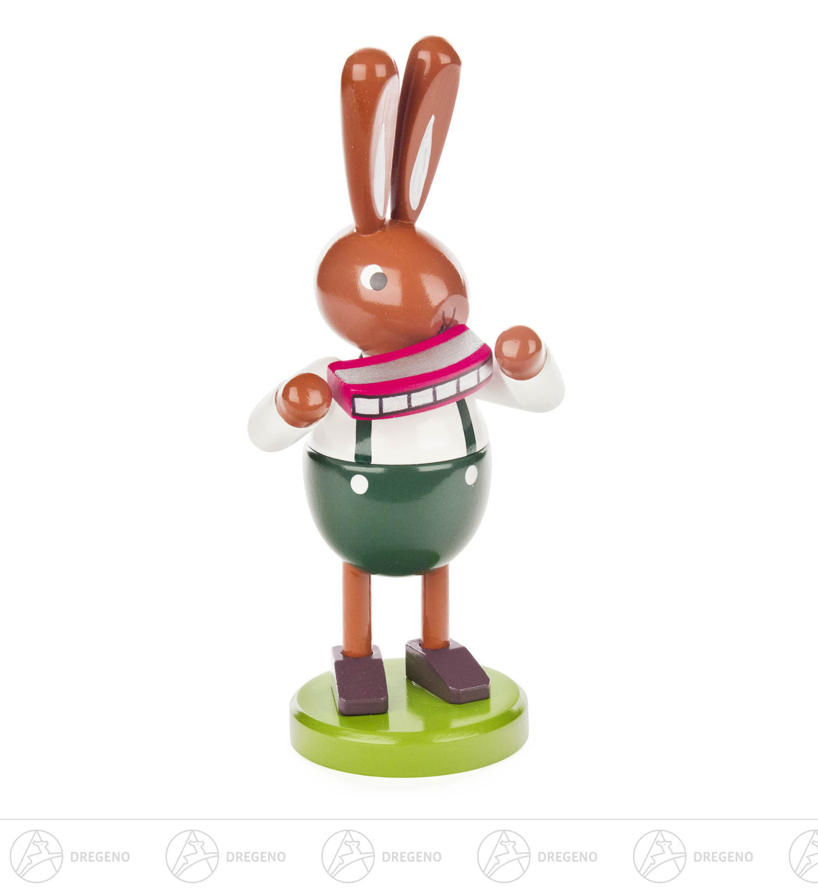 Hase mit Mundharmonika groß 18cm