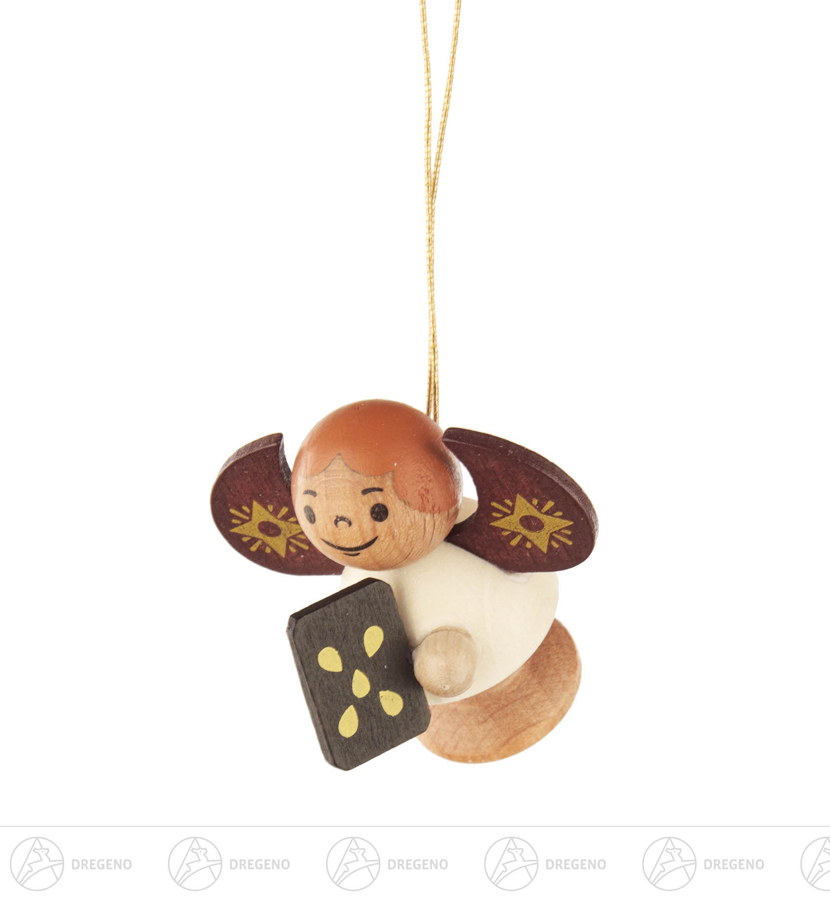 Behang Engel mit Pfefferkuchen,natur 4cm