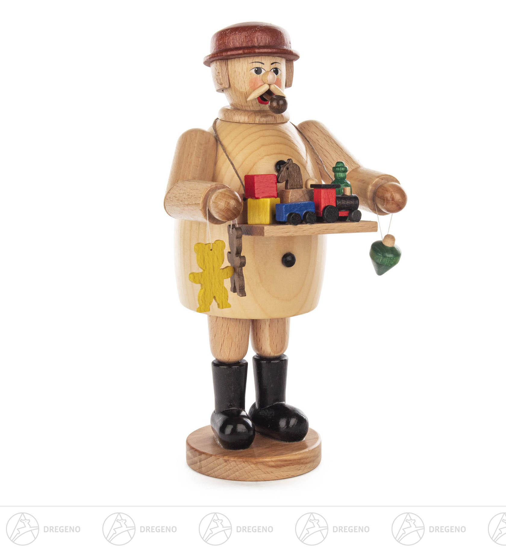 Räuchermann Spielwarenhändler 20cm