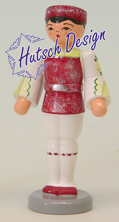 Prinz mit dunkelroter Jacke