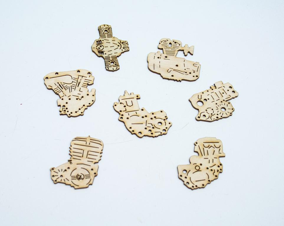 Streudeko Motorrad Motoren ca. 5cm Streudeko Motorrad Motoren ca. 5cm