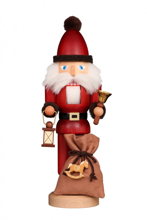 Nussknacker Weihnachtsmann mit Glocke Nussknacker Weihnachtsmann mit Glocke