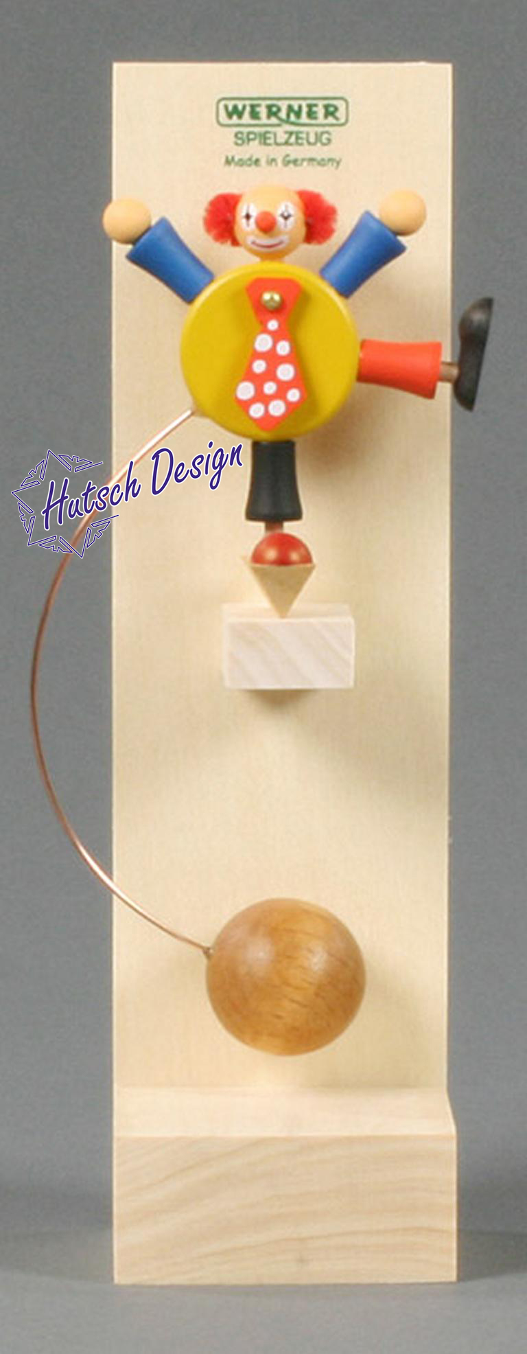 Schaukelfigur Clown, schwarz 13cm