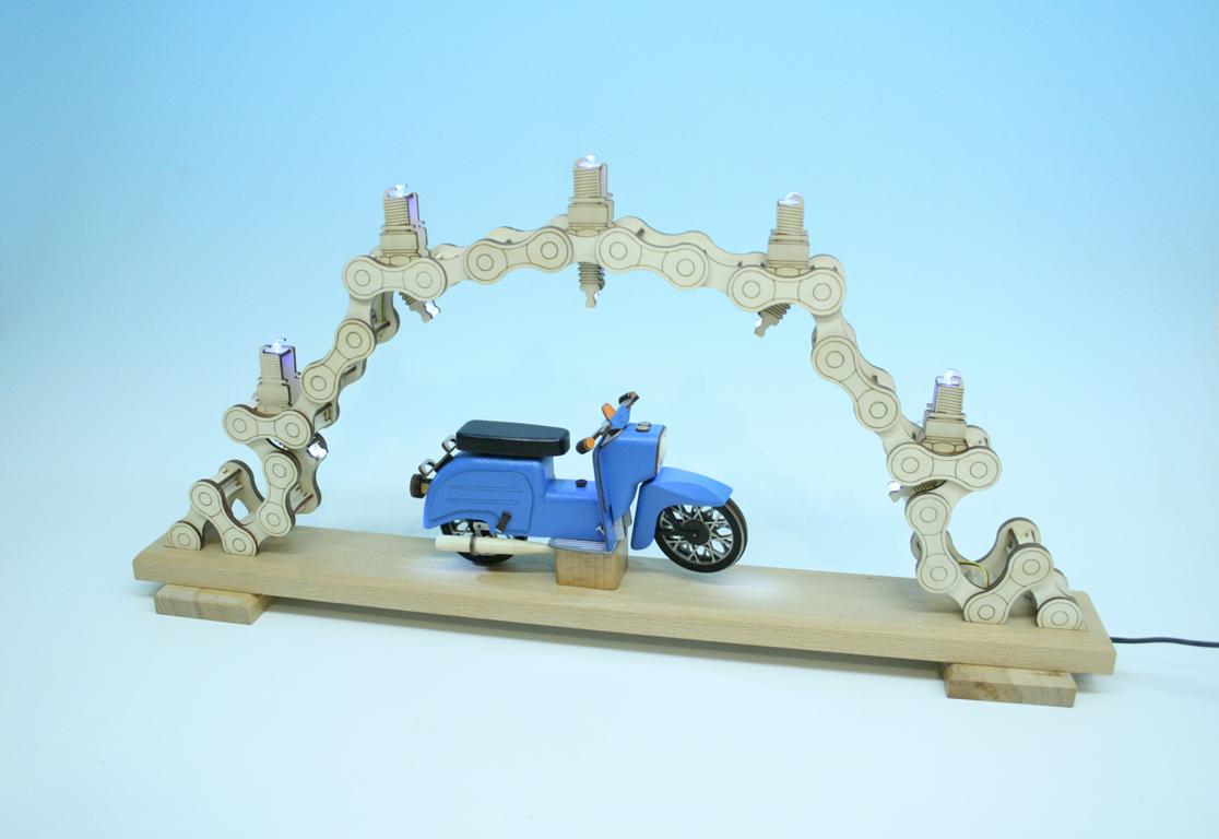 Motorradschwibbogen 63 x 8 x 31 cm Motorradschwibbogen 63 x 8 x 31 cm