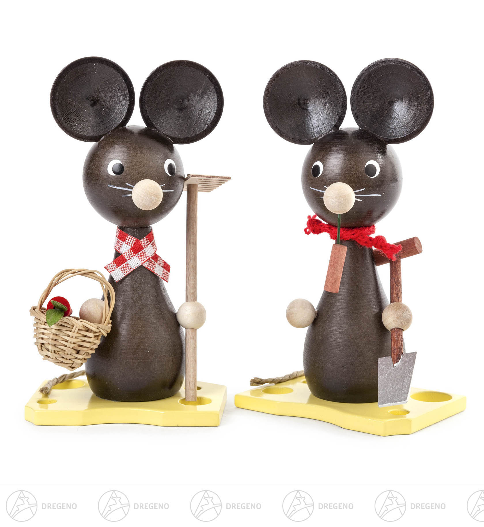 Mäusepaar Mama und Papa 12cm