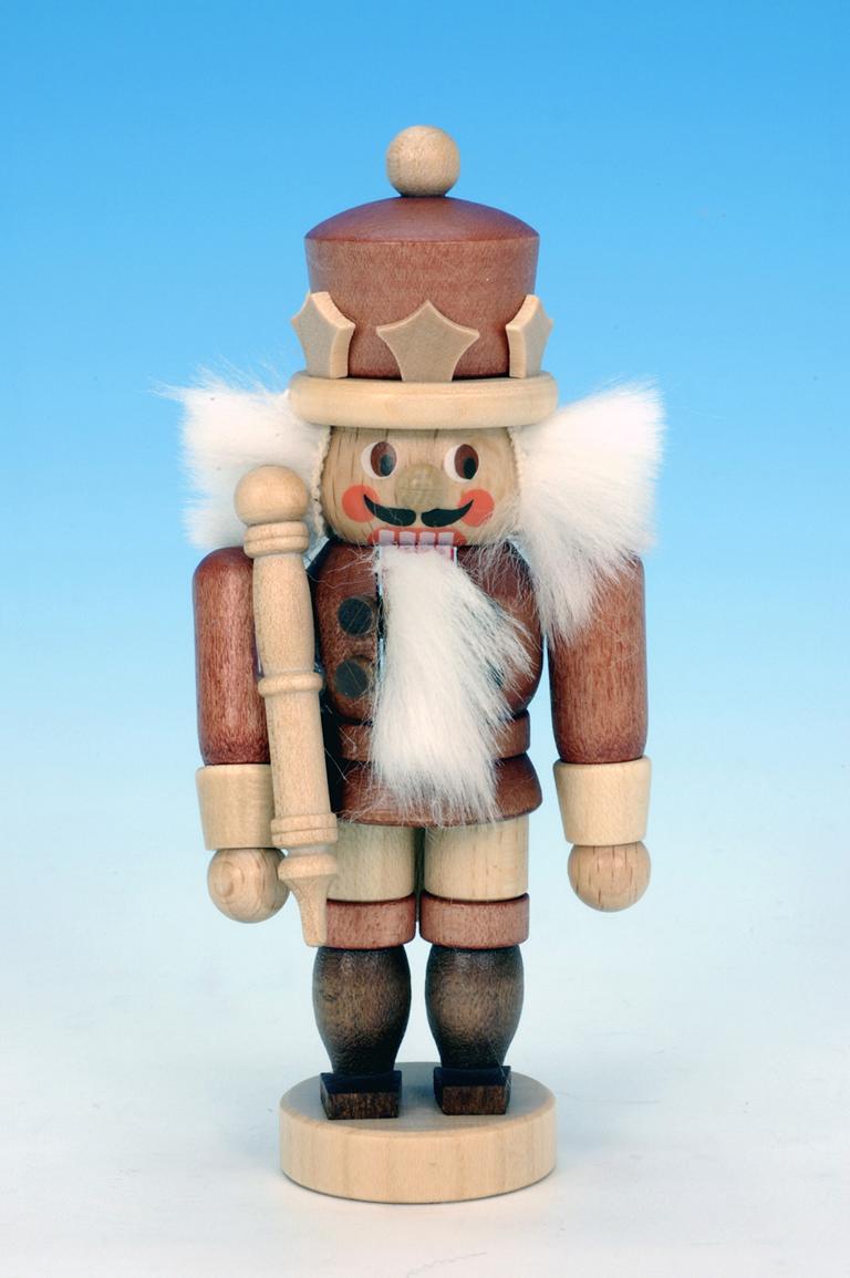 Nussknacker Mini König natur  10,5 cm