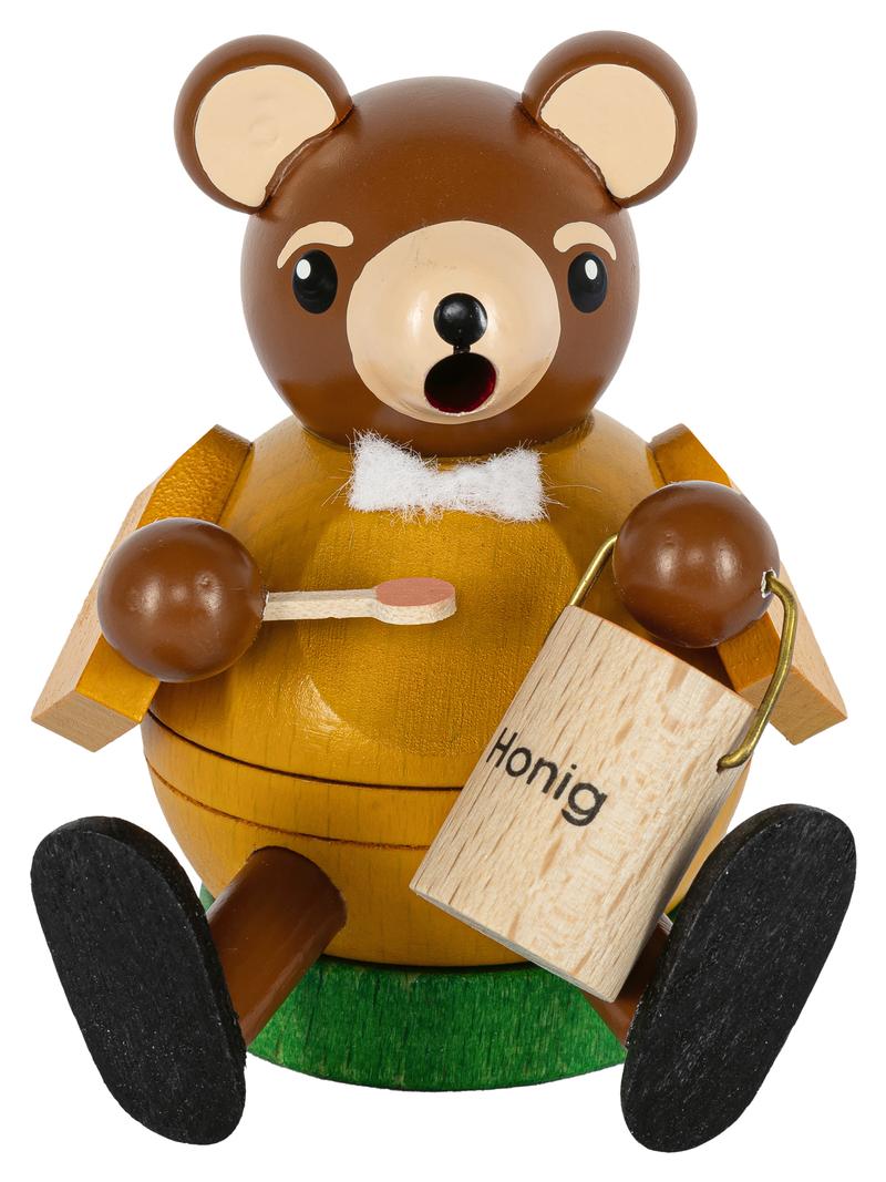 Minikugelrauchfigur Bär 8cm