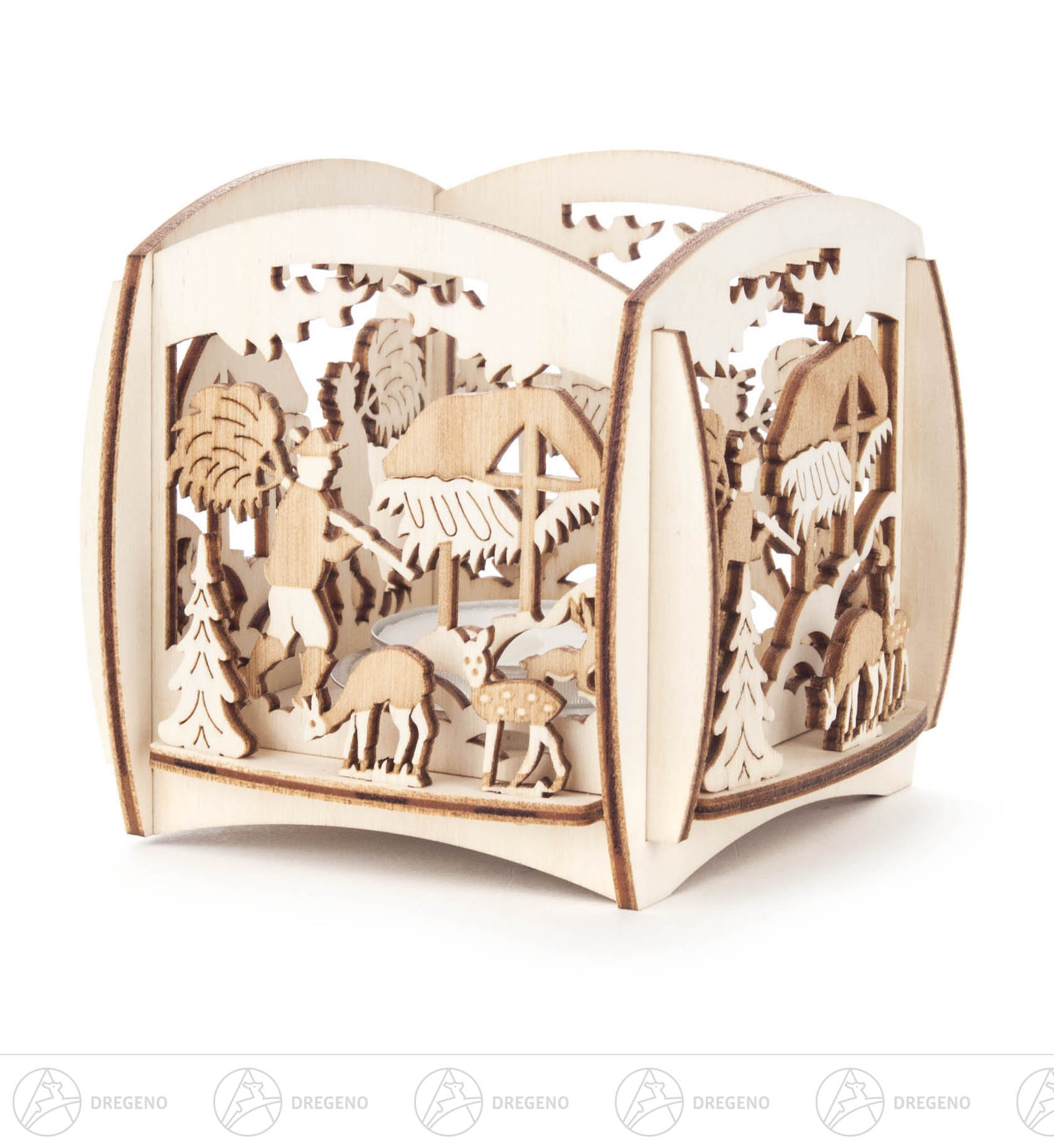 Teelichthalter Wildfütterung 8cm