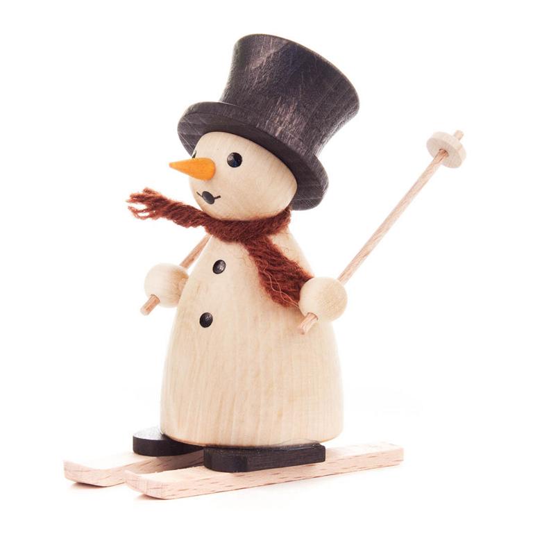 Schneemann auf Ski natur