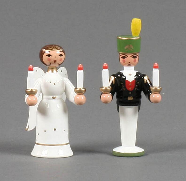 Miniatur Engel und Bergmann