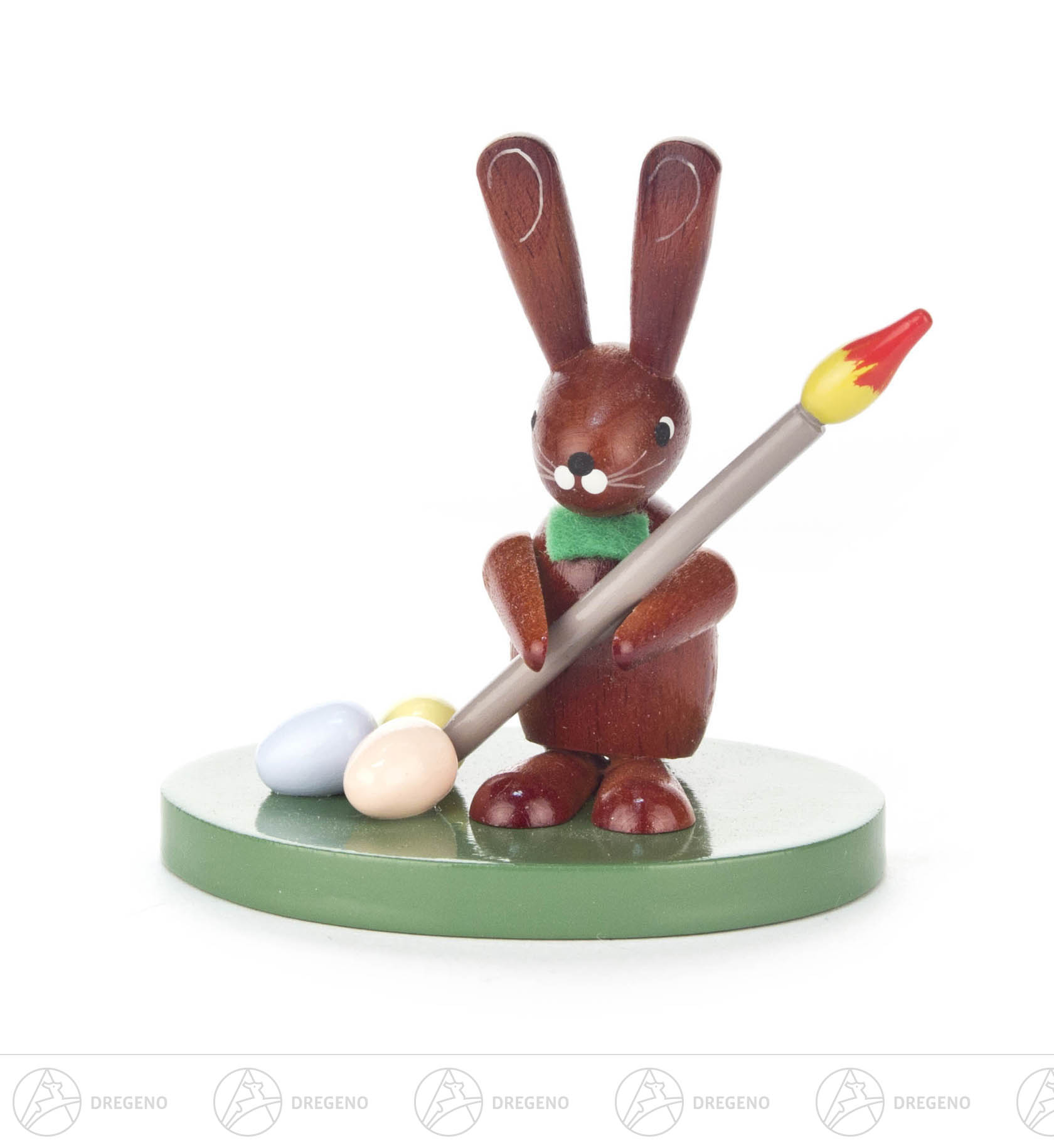Hase mit Pinsel und Eier 7cm Hase mit Pinsel und Eier 7cm