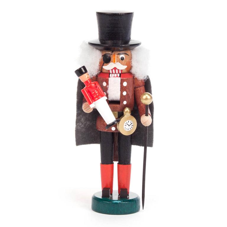 Nussknacker Drosselmeyer braun-schwarz, 13cm