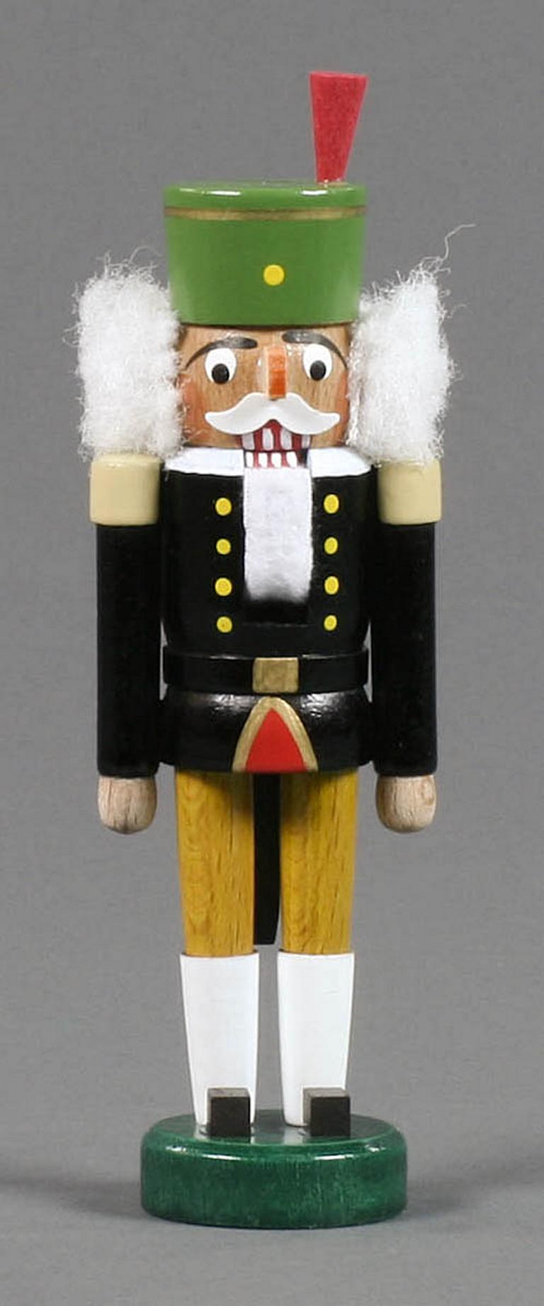 Nussknacker Bergmann schwarz-weiß, 14cm