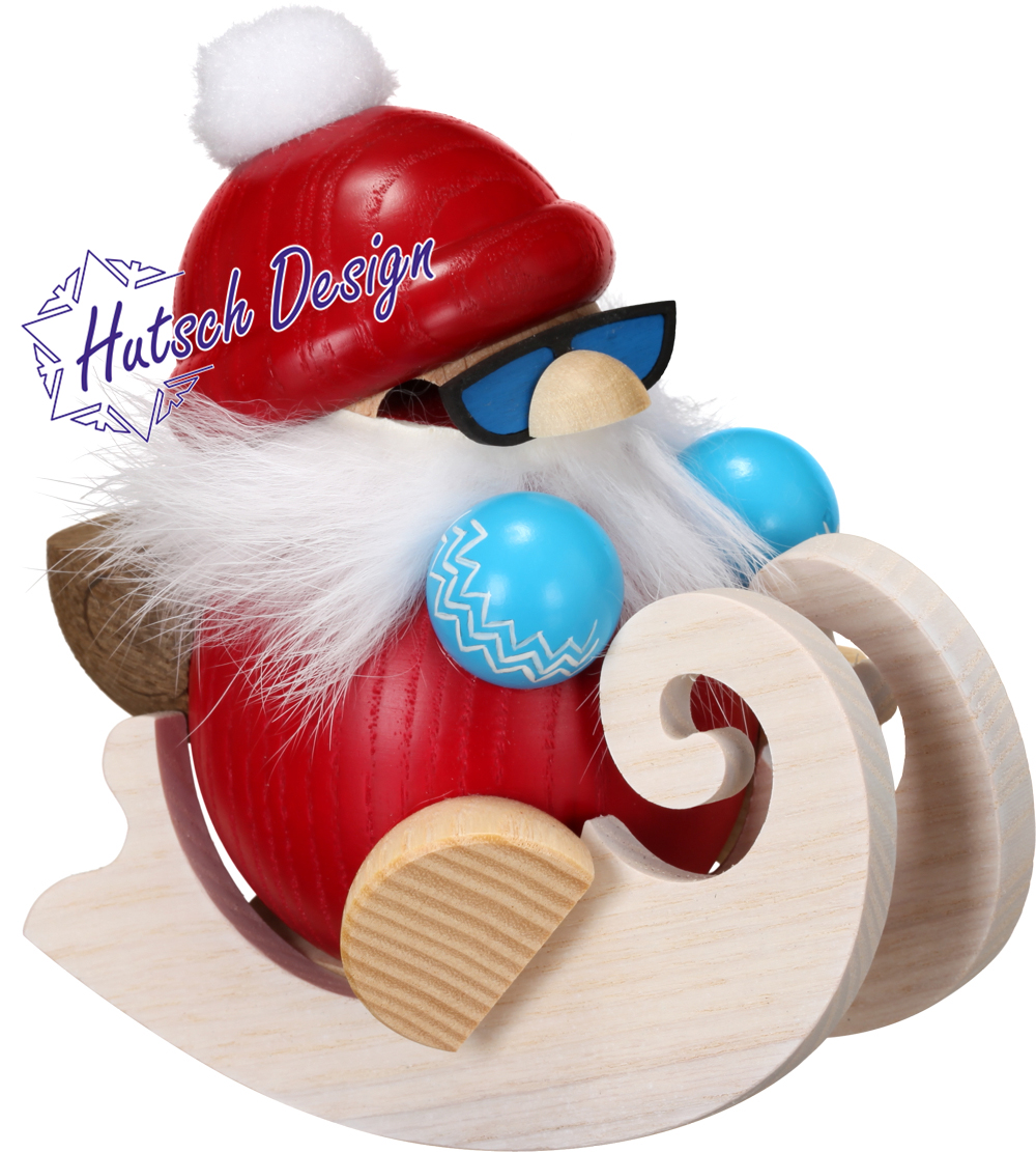 Nikolaus faehrt Schlitten 12cm Nikolaus faehrt Schlitten 12cm