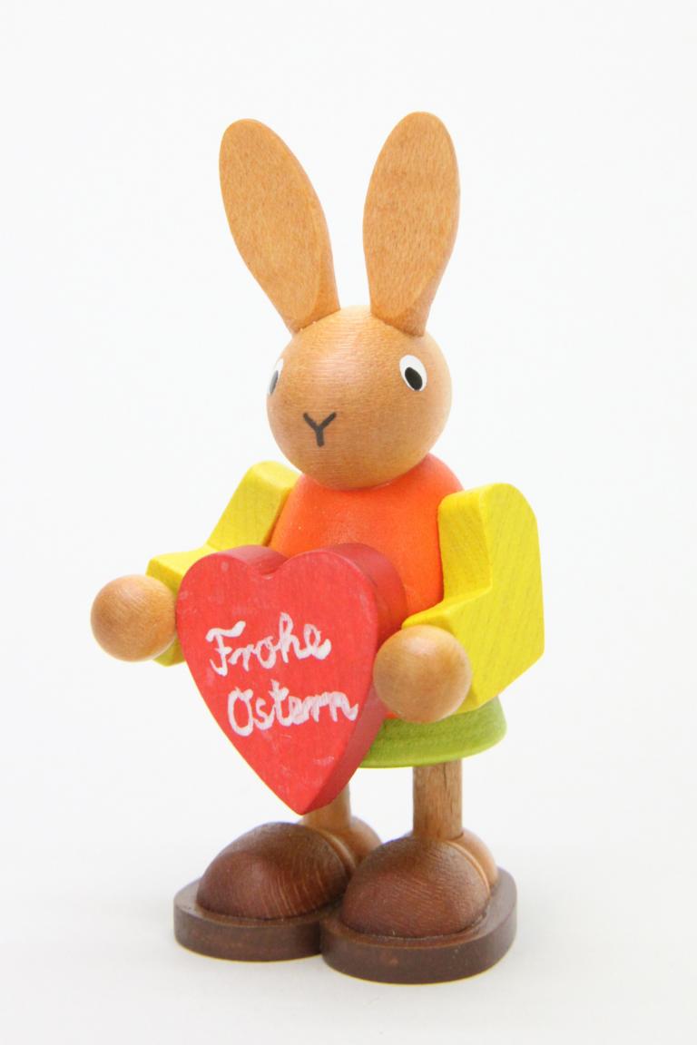 Häsin mit Herz  8,5 cm