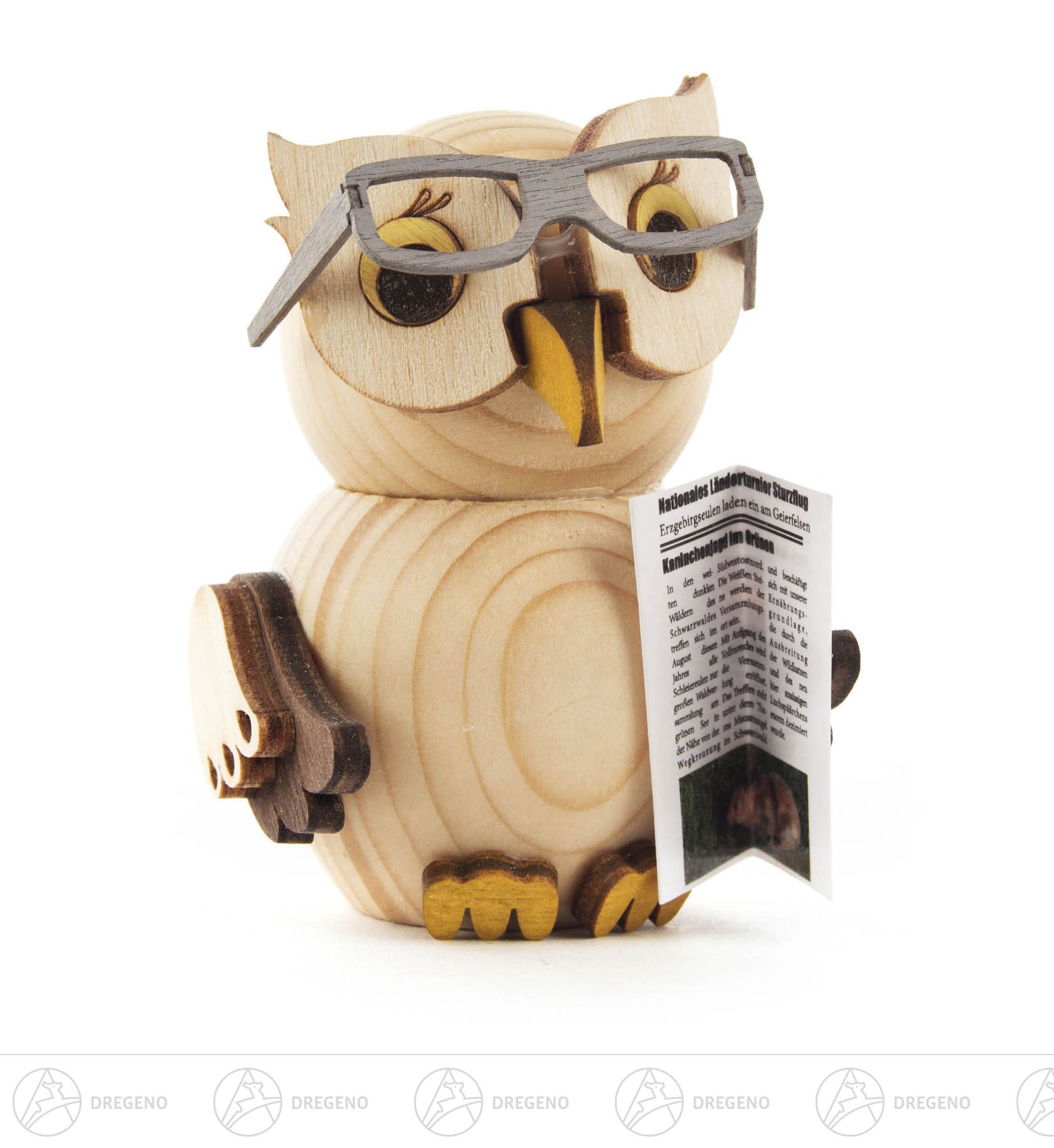 Mini-Eule mit Brille 7cm Mini-Eule mit Brille 7cm