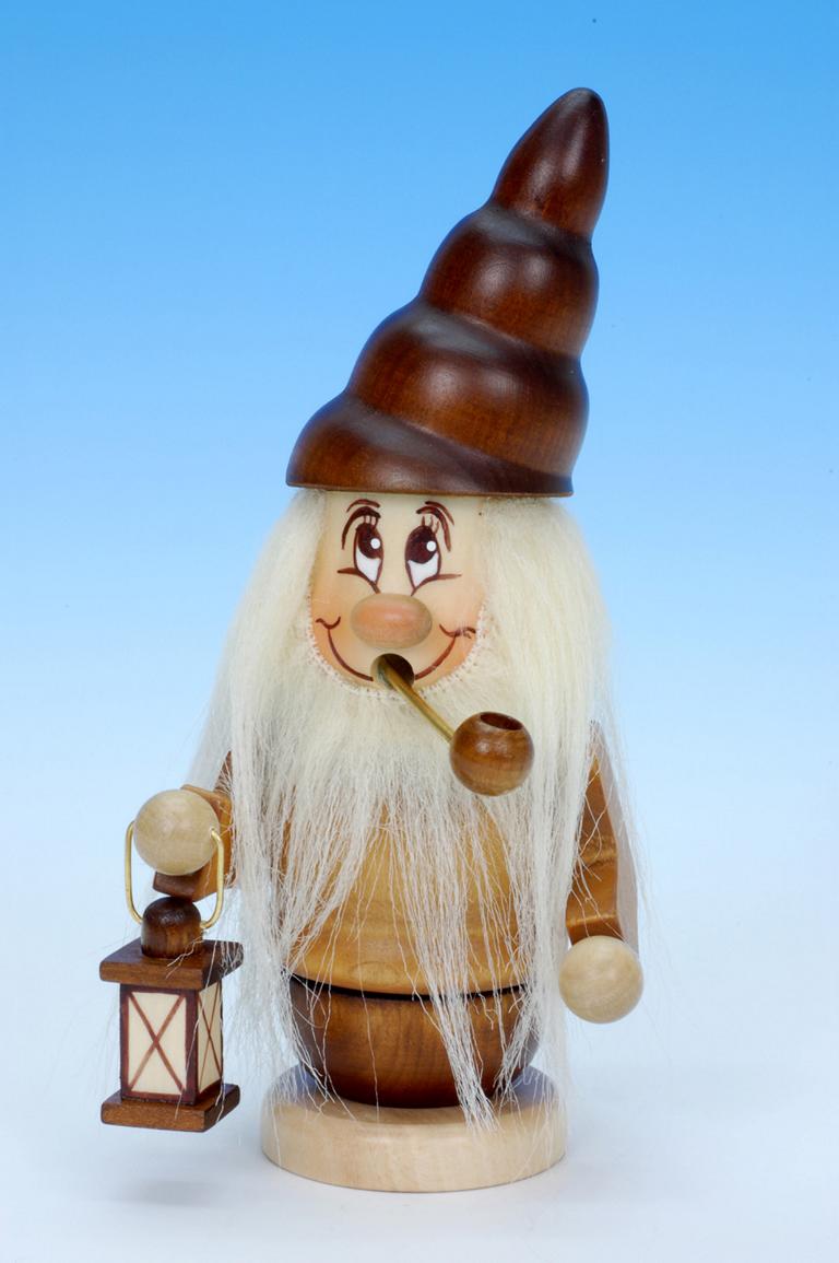 Räuchermann Miniwichtel mit Laterne  16,5 cm