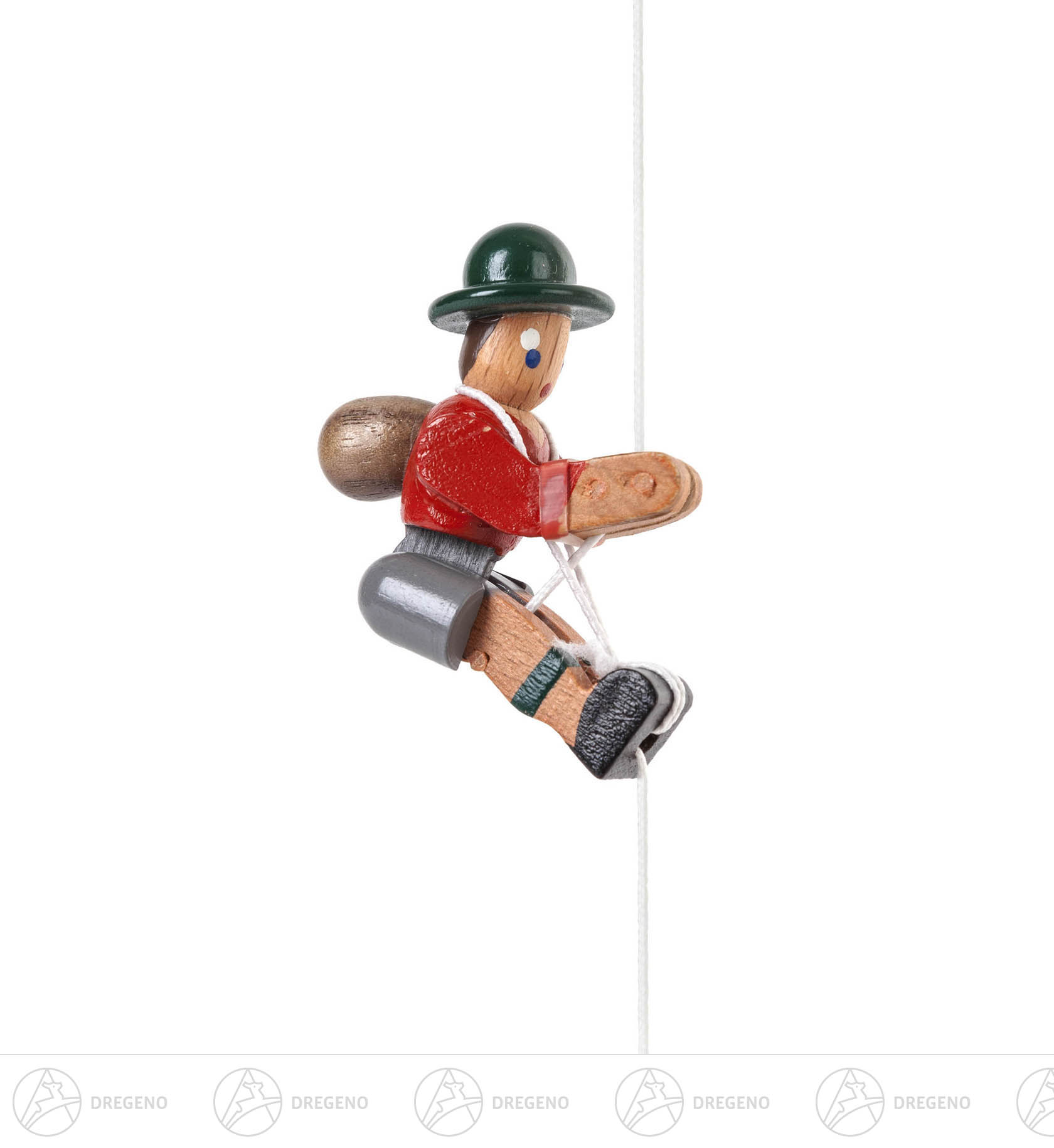 Kletterfigur Bergsteiger,rote Jacke Kletterfigur Bergsteiger,rote Jacke