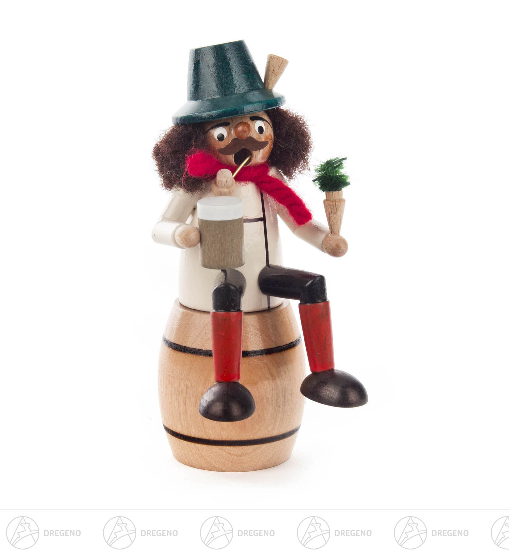 Mini Räuchermann Bayer auf Fass