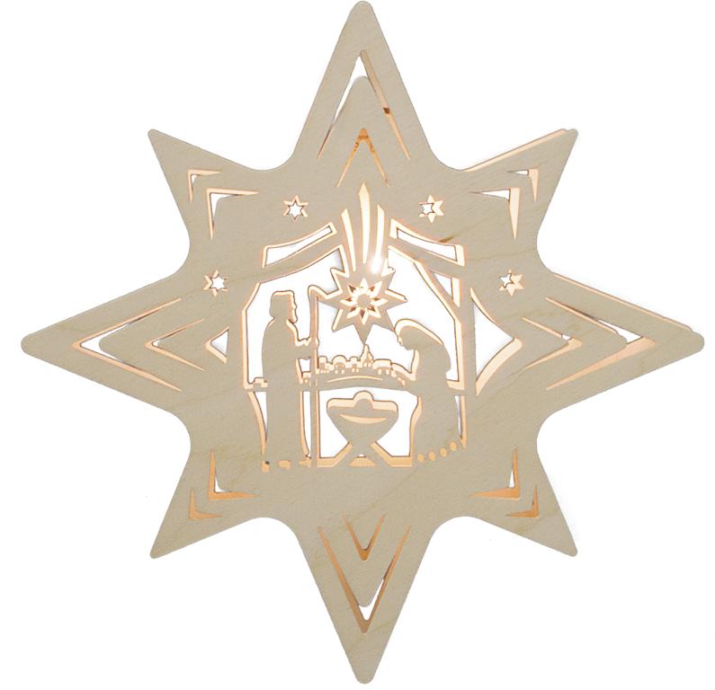 Fensterbild Stern Christi Geburt 31,0 x 31,0 x 5,0 cm Fensterbild Stern Christi Geburt 31,0 x 31,0 x 5,0 cm