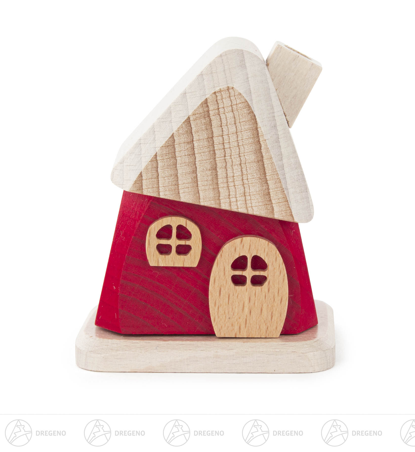 Räucherhaus rot, klein 8,5cm