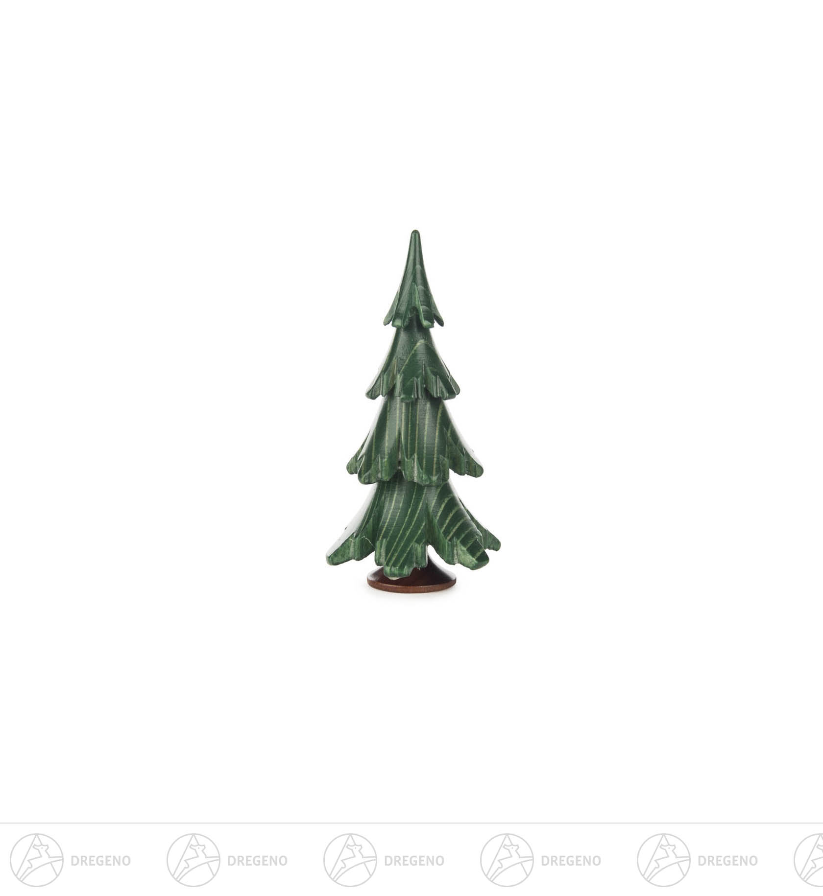 Massivholzbaum grün lasiert,  9,5cm