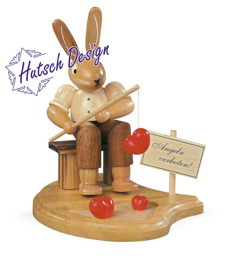 Hase Angler am Teich Hase Angler am Teich