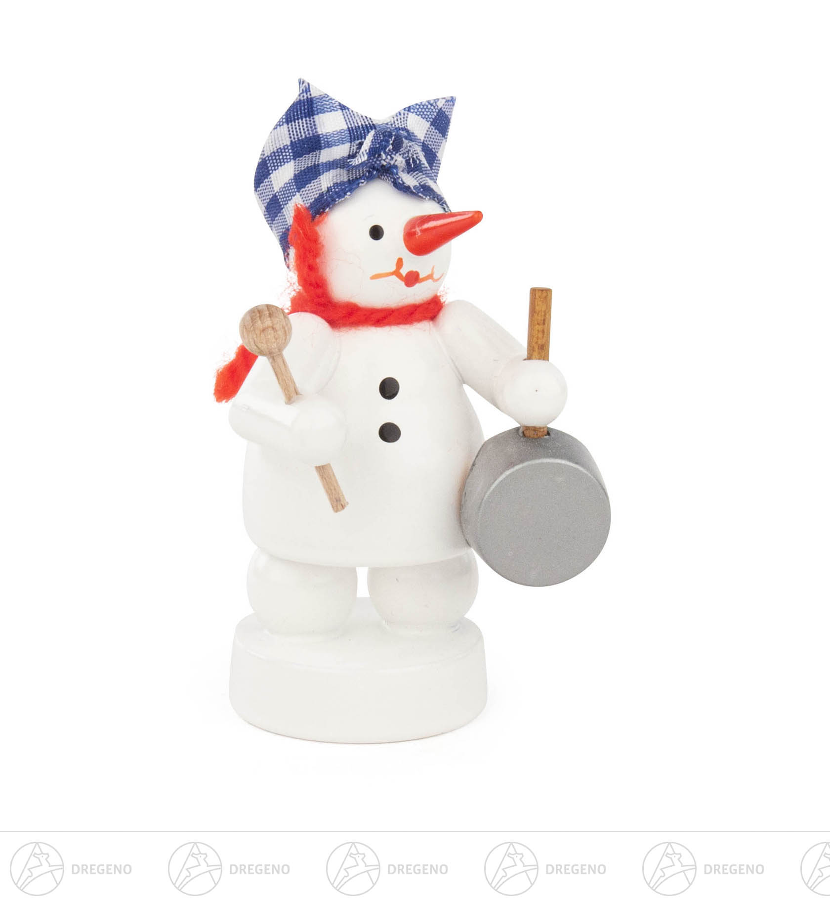 Schneemann mit Bratpfanne 8cm Schneemann mit Bratpfanne 8cm