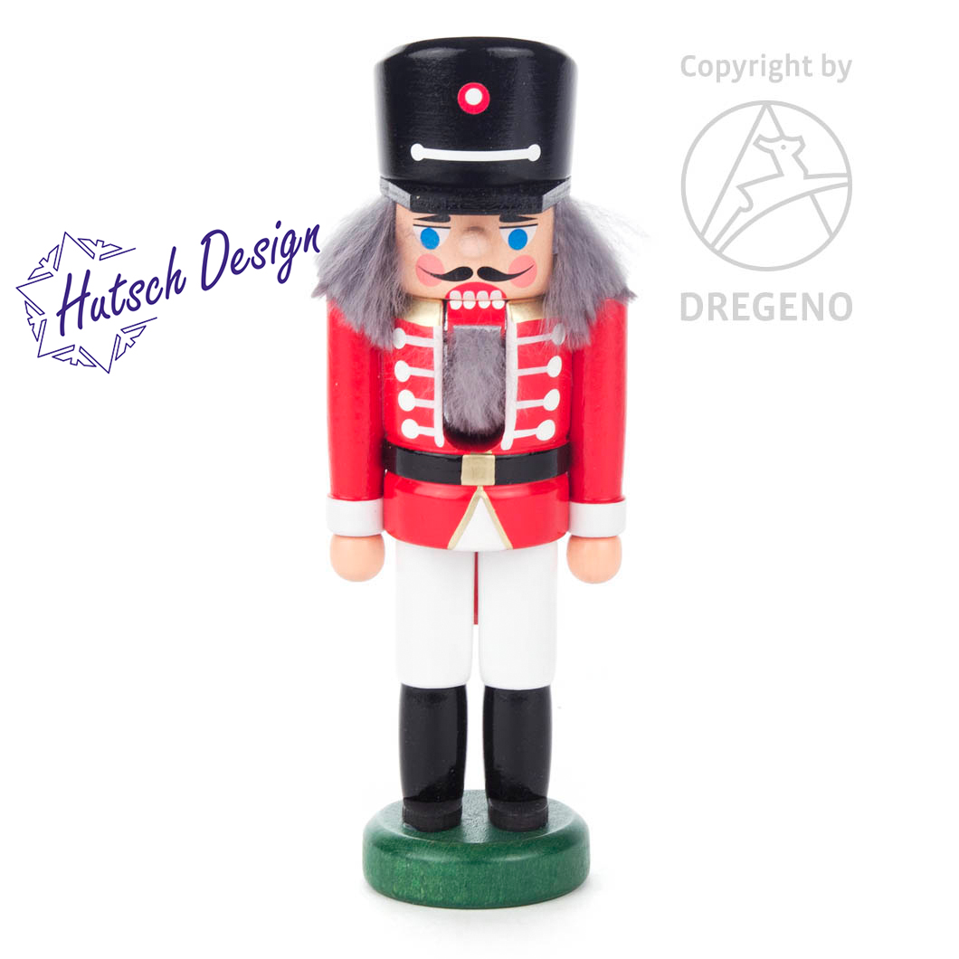 Nussknacker Husar rot-weiß, 14cm