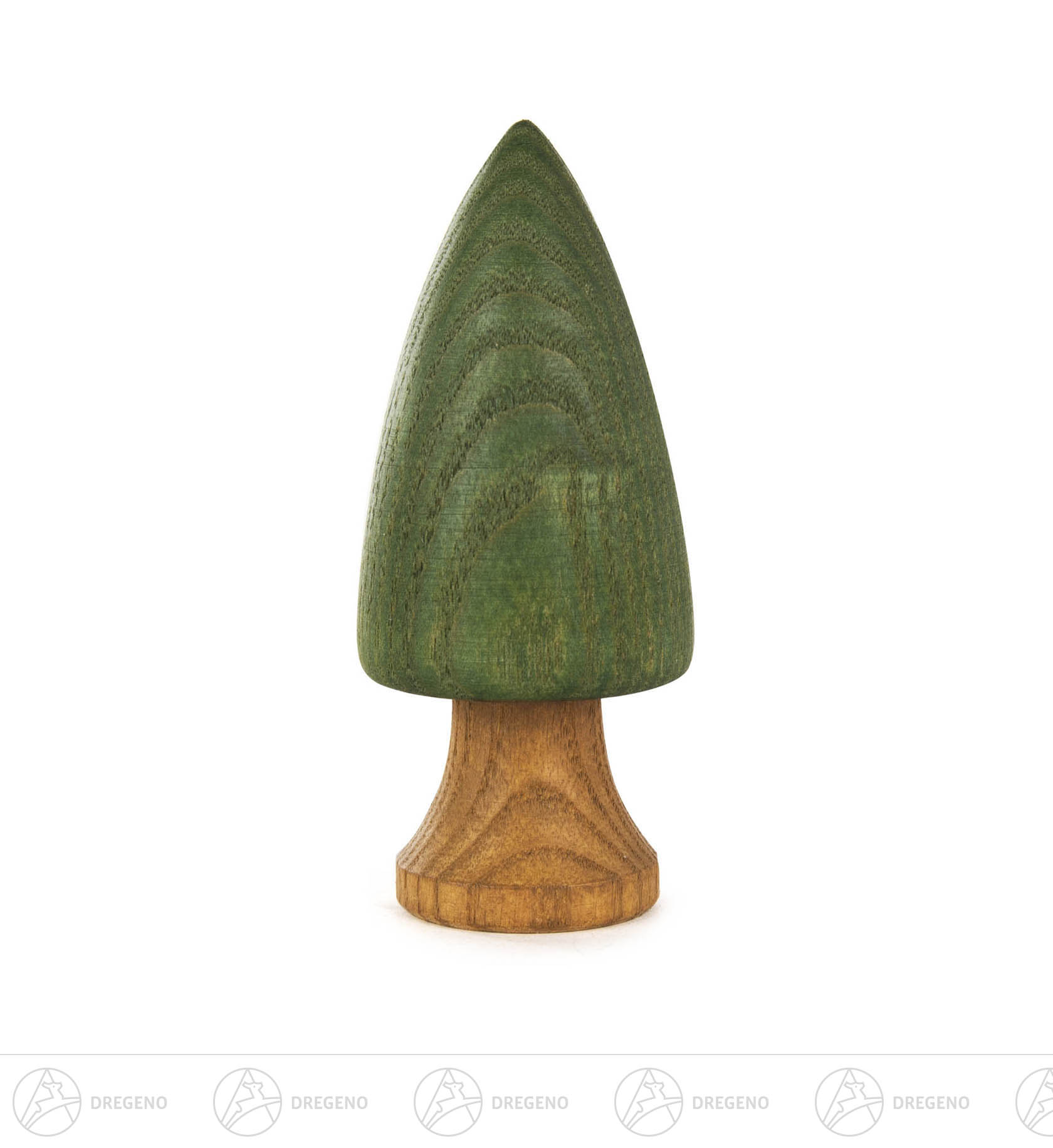 Baum grün mit Stamm, 9 cm