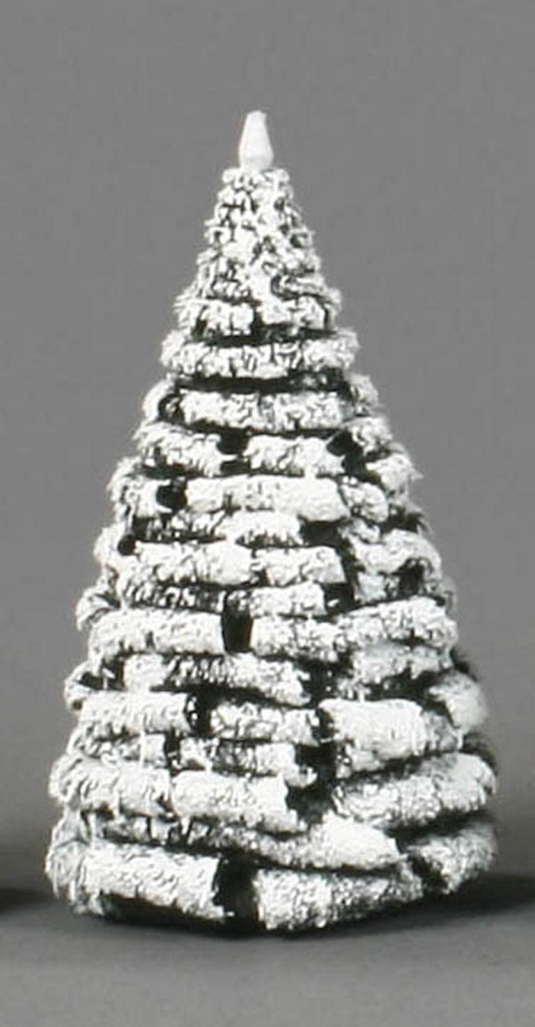 Raureifbaum grün/weiß, 8cm (3) Raureifbaum grün/weiß, 8cm (3)