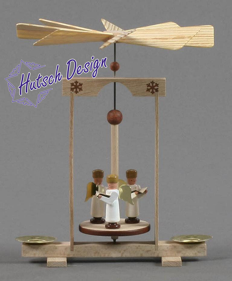 Mini-Pyramide mit Engeln, für Kerzen d10mm