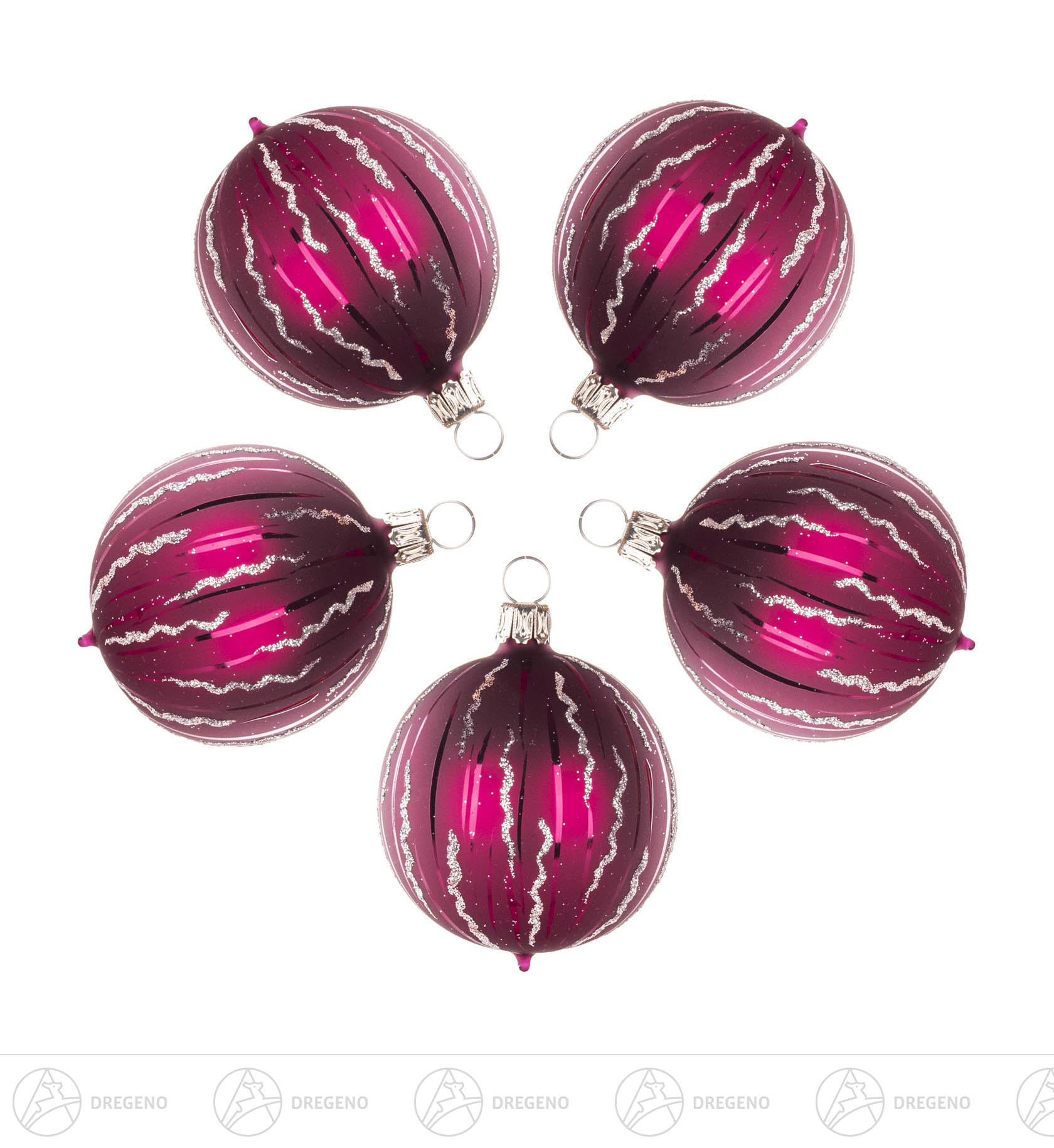 Thüringer Christbaumschmuck Kugel 6cm beere matt (5)