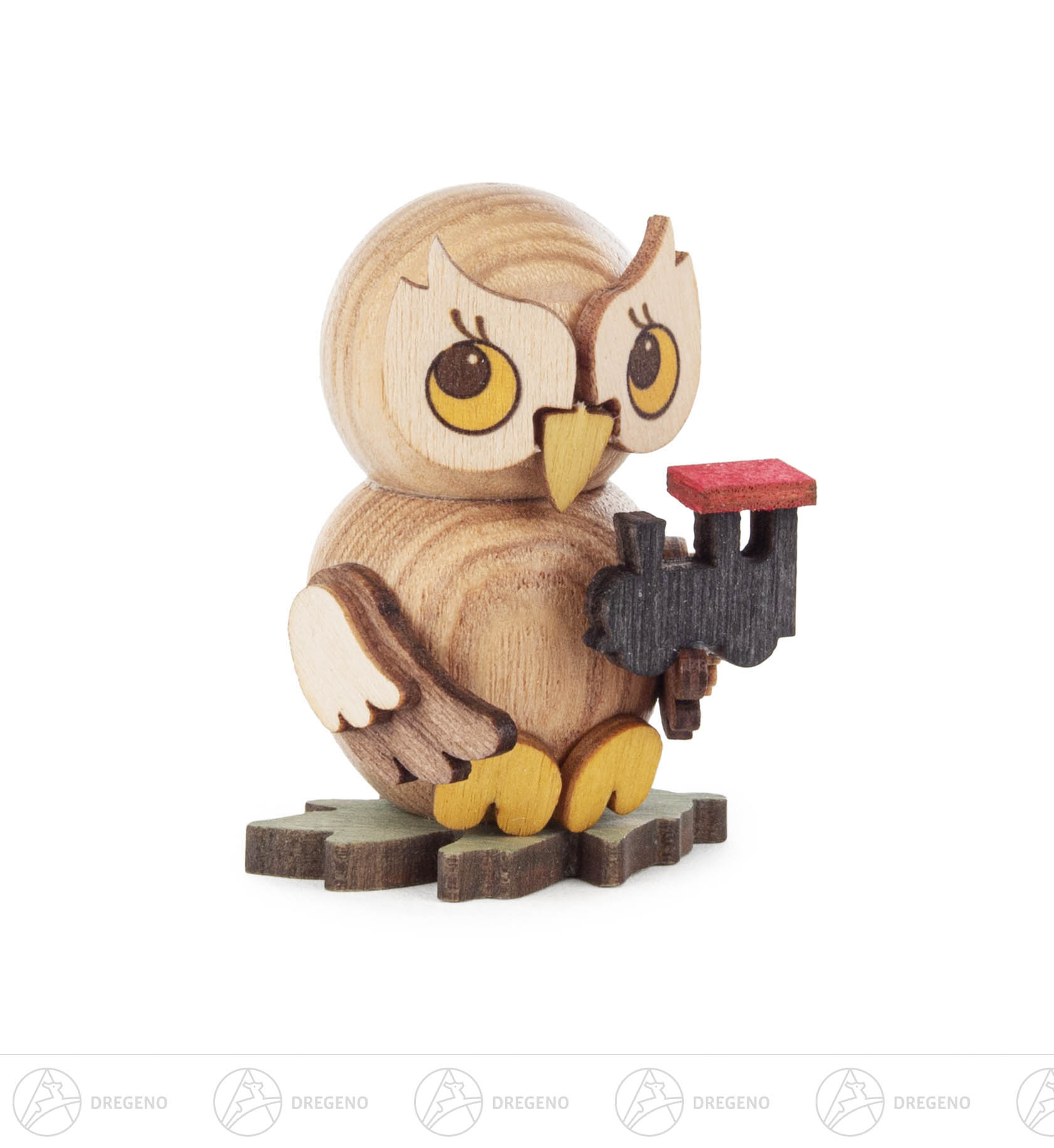 Eulenkind mit Lok zum Stellen