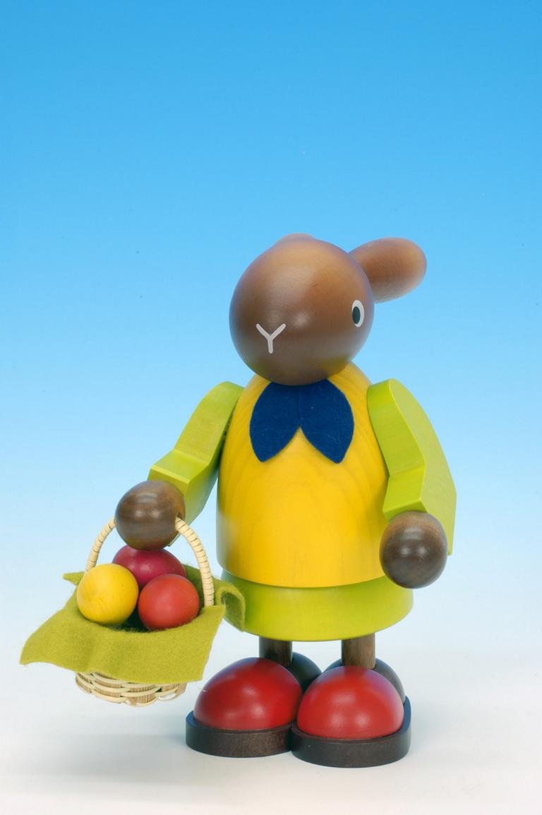 Hasenfrau mit Eierkorb  16,5 cm