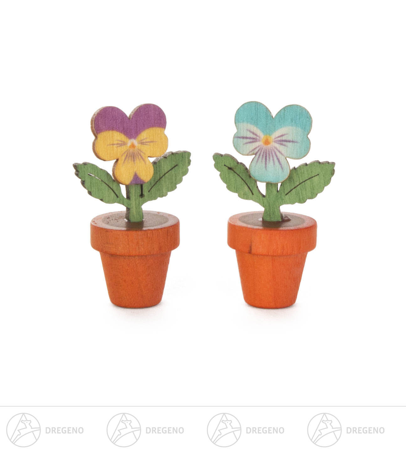 Stiefmütterchen klein 2er Set