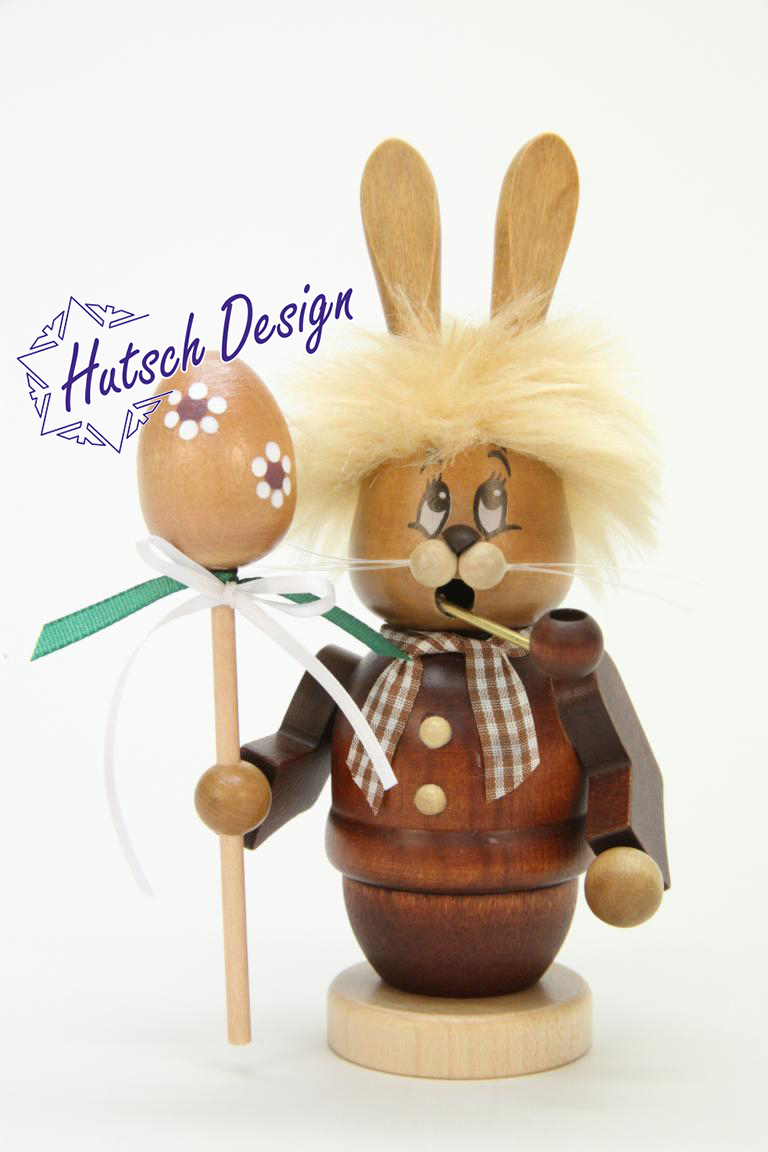 Räuchermann Miniwichtel Hase mit Stab 16,0 cm