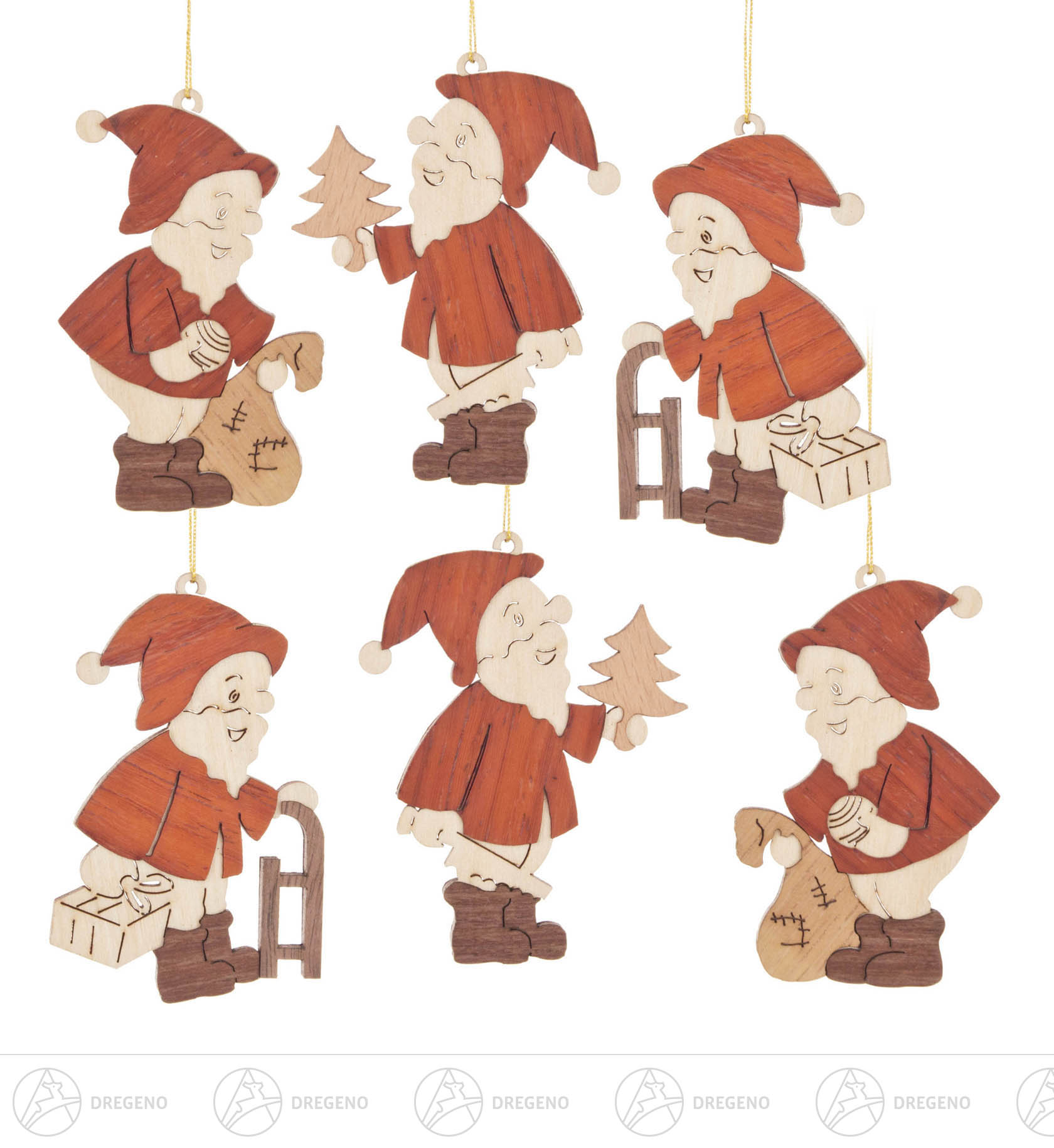 Behang Weihnachtsmann (6) 6cm