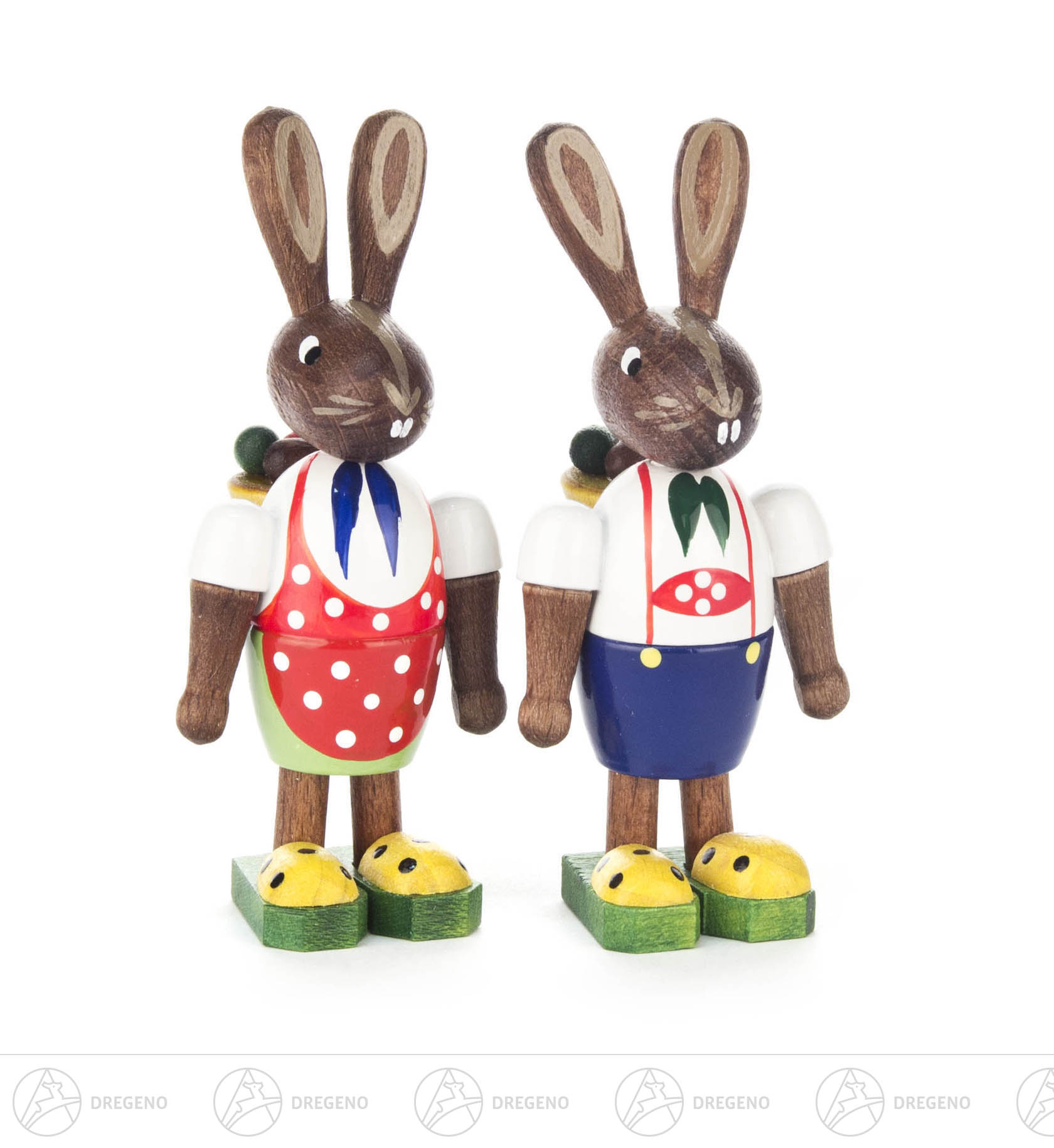 Hasenpaar mit Körben 7cm