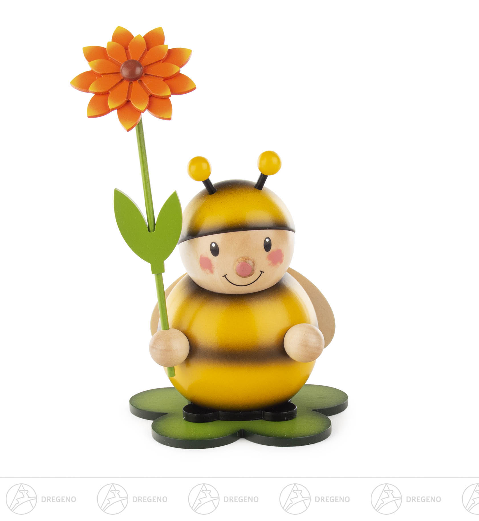 Hummel mit Blüte rechts 11cm