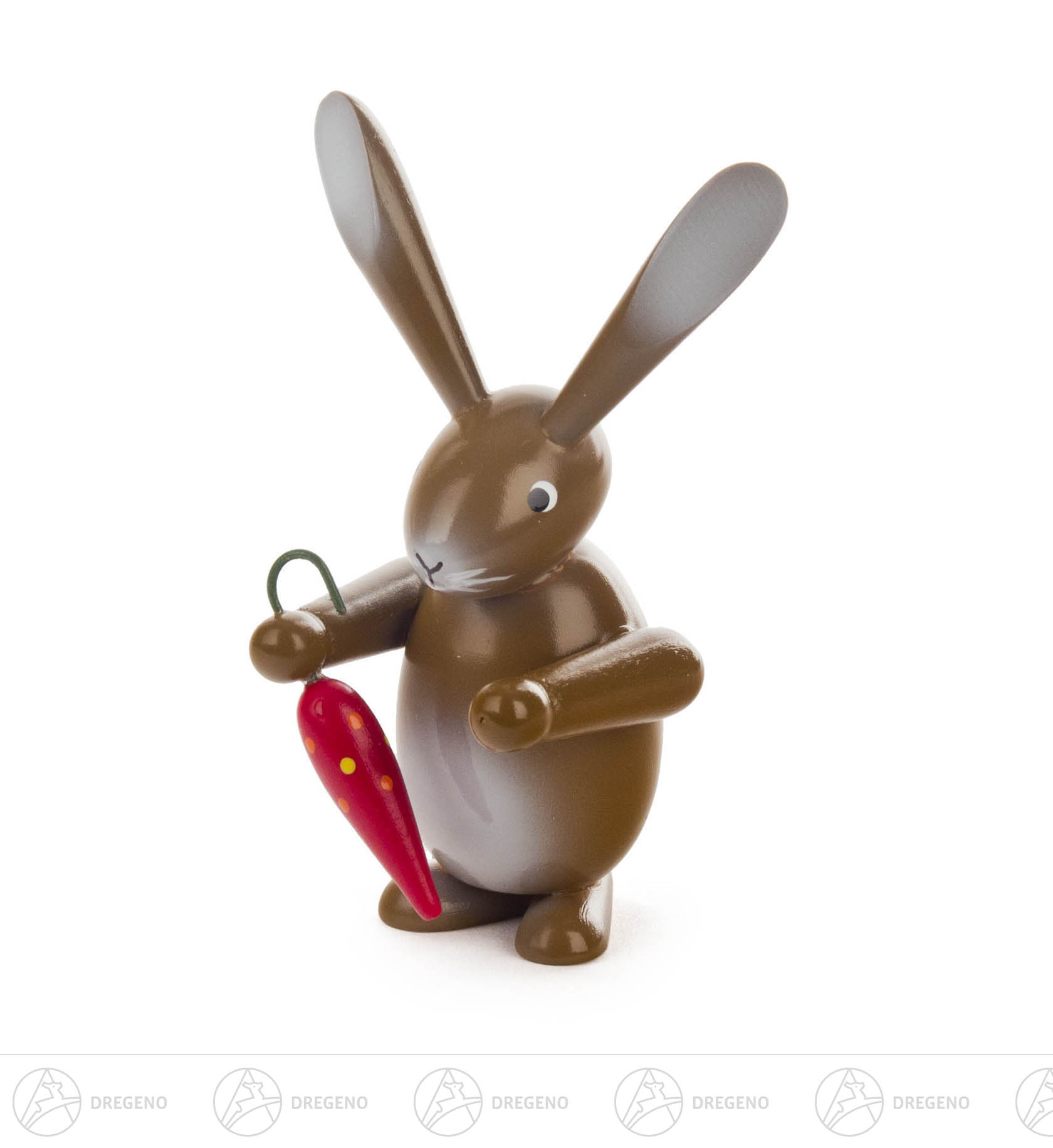 Hase braun mit Schirm 9cm Hase braun mit Schirm 9cm
