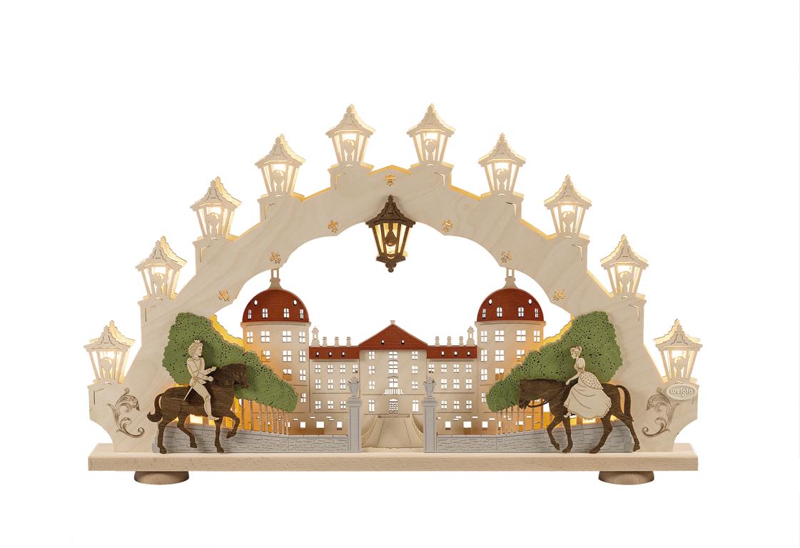 Lichterbogen 15 flg. Moritzburg  66,0 x 41,0 x 6,0 cm