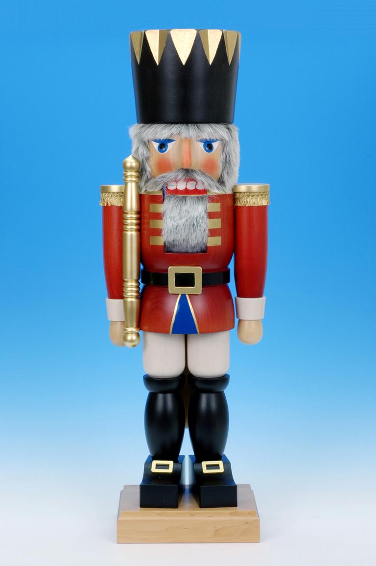 Nussknacker König rot  71,5 cm