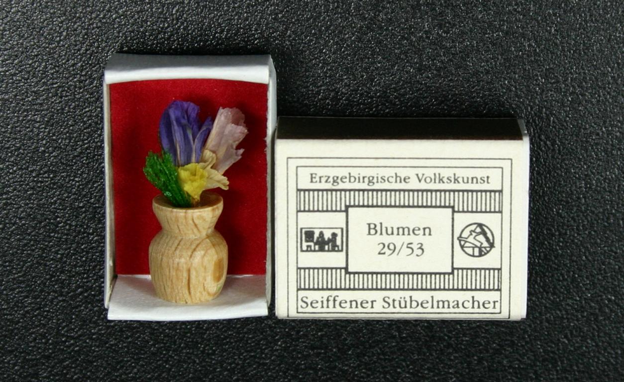 Zündholzschachteln Blumen 2cm x 2cm x 1cm