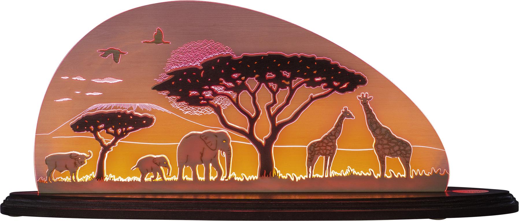 Motivleuchte Safari 47,0 x 20,0 x 8,2 cm Motivleuchte Safari 47,0 x 20,0 x 8,2 cm