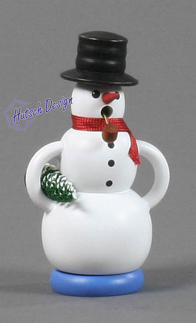Räuchermann Schneemann mit Baum 11cm